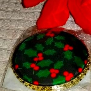 DOUBLE COMPACT MIRROR HOLYDAY PATTERN